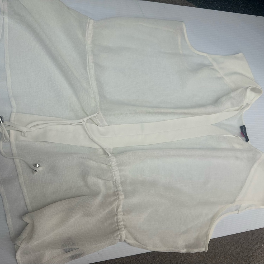 Vince Camuto Cream Textured Top